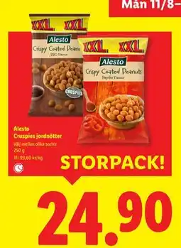 Lidl Alesto Cruspies jordnötter, SEK 24.9 erbjuda