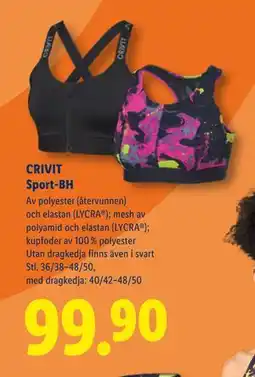 Lidl Sport-BH, SEK 99.9 erbjuda