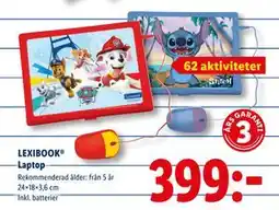 Lidl LEXIBOOK Laptop, SEK 399 erbjuda