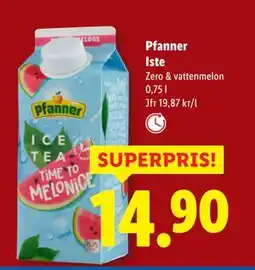 Lidl Pfanner Iste, SEK 14.9 erbjuda
