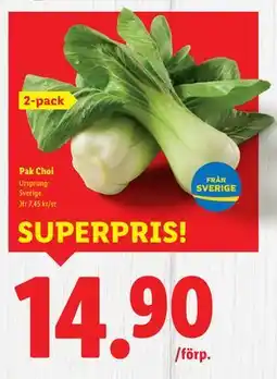 Lidl Pak Choi, SEK 14.9 erbjuda