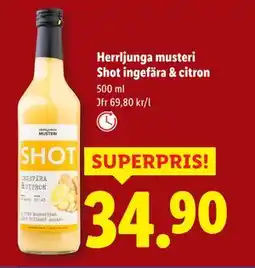 Lidl Herrljunga musteri Shot ingefära & citron, SEK 34.9 erbjuda