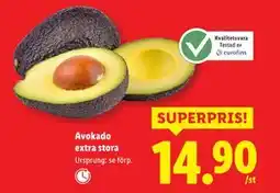 Lidl Avokado extra stora, SEK 14.9 erbjuda