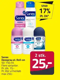 Fleggaard Sanex Deospray el. Roll-on erbjuda