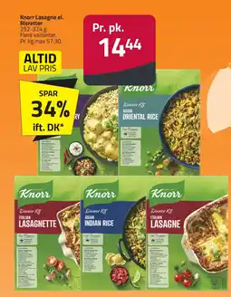 Fleggaard Knorr Lasagne el. Risretter erbjuda