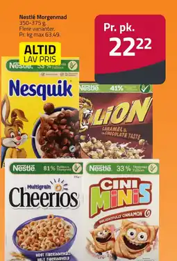 Fleggaard Nestlé Morgenmad erbjuda