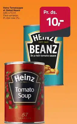 Fleggaard Heinz Tomatsuppe el. Baked Beans erbjuda