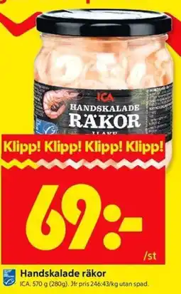 ICA Kvantum ICA Handskalade räkor erbjuda