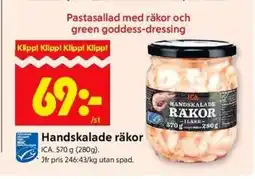 ICA Kvantum ICA Handskalade räkor erbjuda