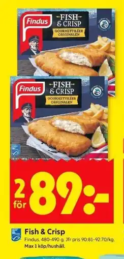 ICA Kvantum FINDUS Fish & Crisp erbjuda