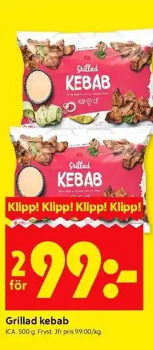 ICA Kvantum ICA Grillad kebab erbjuda