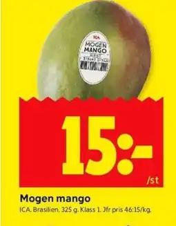 ICA Kvantum Mogen mango erbjuda