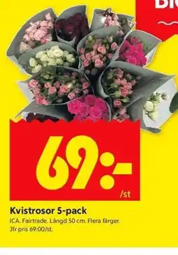 ICA Kvantum ICA Kvistrosor erbjuda