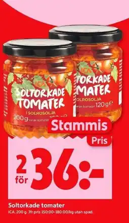 ICA Kvantum ICA Soltorkade tomater erbjuda