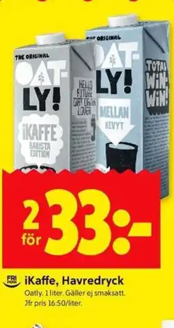 ICA Kvantum OATLY iKaffe, Havredryck erbjuda
