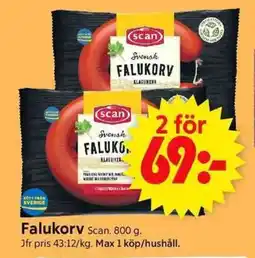 ICA Supermarket SCAN Falukorv erbjuda