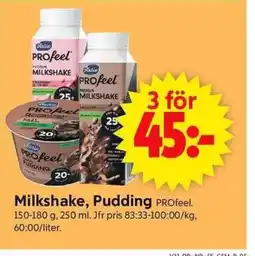 ICA Supermarket Milkshake, Pudding erbjuda