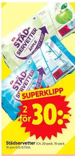 ICA Supermarket ICA Städservetter erbjuda