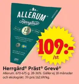ICA Supermarket ALLERUM HerrgårdⓇ PrästⓇ Grevé erbjuda