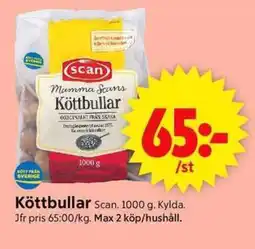ICA Supermarket SCAN Köttbullar erbjuda