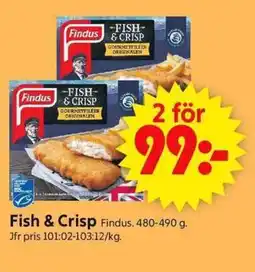 ICA Supermarket FINDUS Fish & Crisp erbjuda