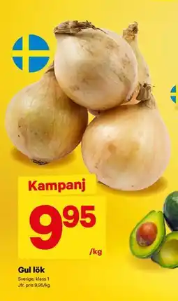 City Gross Gul lök, SEK 9.95 erbjuda