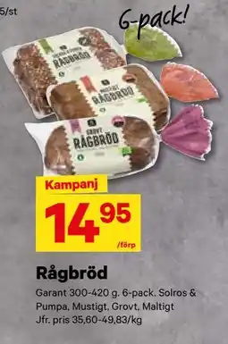 City Gross Rågbröd, SEK 14.95 erbjuda