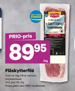 City Gross Fläskytterfilé, Pris i appen erbjuda