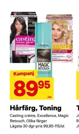 City Gross Hårfärg, Toning, SEK 89.95 erbjuda