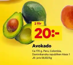 City Gross Avokado, SEK 20 erbjuda