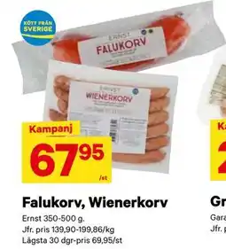 City Gross Falukorv, Wienerkorv, SEK 67.95 erbjuda