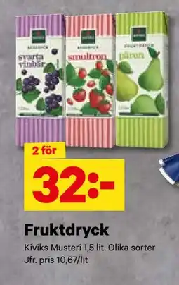 City Gross Fruktdryck, SEK 32 erbjuda