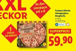 Lidl Trattoria Alfredo Stenugnspizza Margherita erbjuda