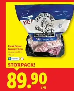 Lidl Proud farmer lammgrytbitar erbjuda