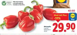 Lidl Röd paprika erbjuda