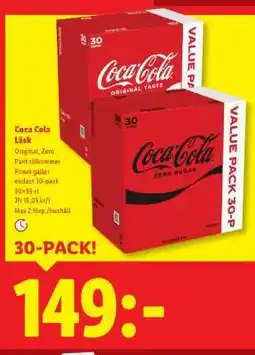 Lidl Coca-Cola läsk erbjuda