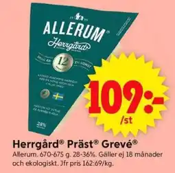 ICA Supermarket HERRGÅRD PRÄST GREVÉ erbjuda