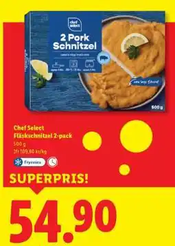 Lidl Chef Select Fläskschnitzel 2-pack erbjuda