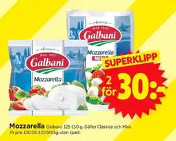 ICA Supermarket MOZZARELLA erbjuda