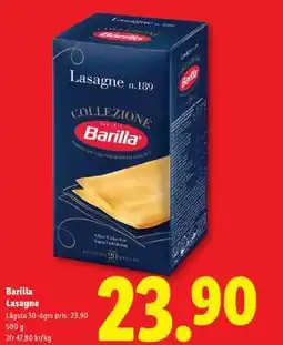 Lidl Barilla Lasagne erbjuda