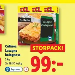 Lidl Culinea Lasagne Bolognese erbjuda