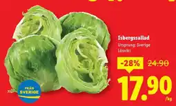 Lidl Isbergssallad erbjuda