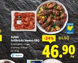 Lidl Gyllda Grillbricka Smokey BBQ erbjuda