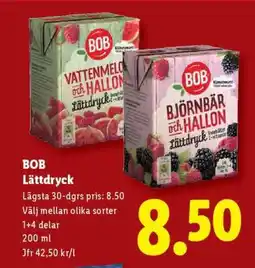 Lidl BOB Lättdryck erbjuda