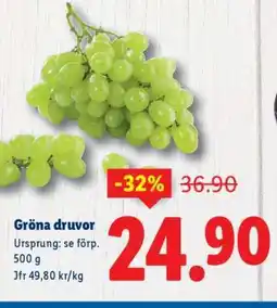Lidl Gröna druvor erbjuda