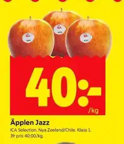 ICA Supermarket Äpplen Jazz erbjuda