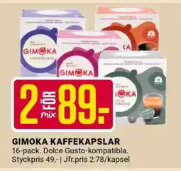 ÖoB GIMOKA KAFFEKAPSLAR erbjuda