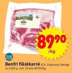 ICA Supermarket Benfri fläskkarré erbjuda