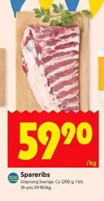 ICA Supermarket Spareribs erbjuda