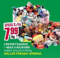 ÖoB Lösviktsgodis erbjuda